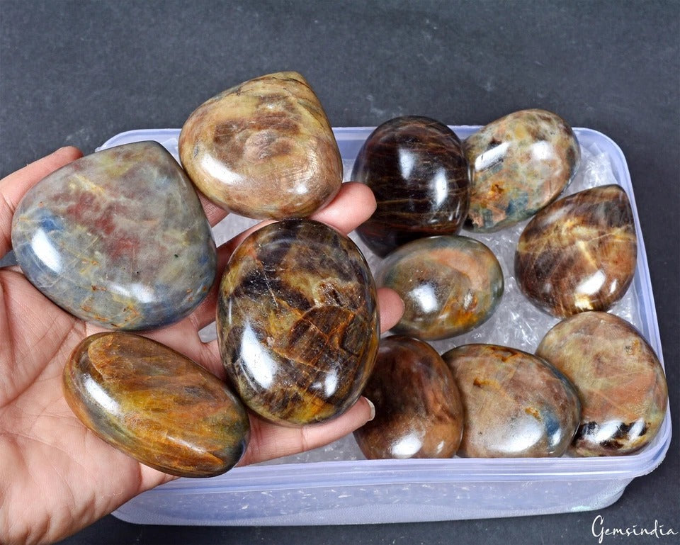 Sapphire Lot, Cabochon, Untreated, Brown — 11 Pieces, 51mm to 70mm, 7680 Ct