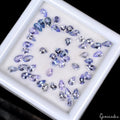 50 Pcs Natural Tanzanite 5x3mm Pear Cut Sparkling Violet Blue Loose Gemstone Lot