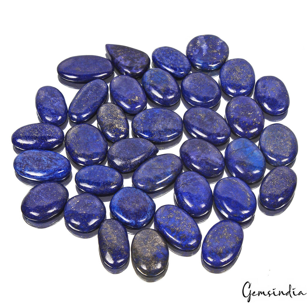 1000 Cts/34 Pcs Natural Blue Lapis Lazuli Gold Flecks Mix Loose Wholesale Gems