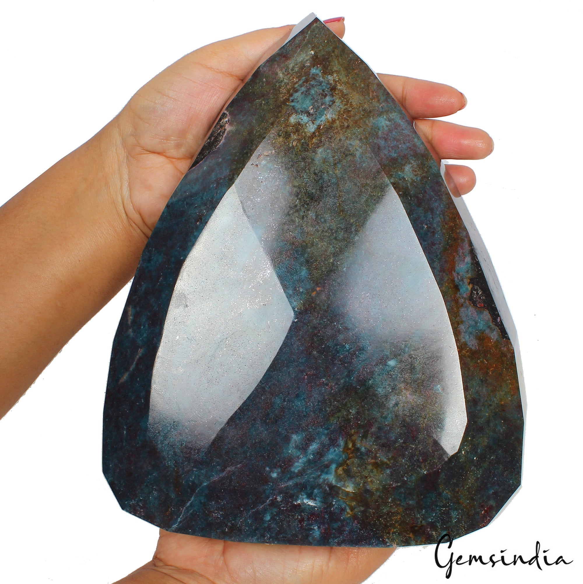 5.4 Kg Natural Ruby Kyanite Pear Cut Huge Rare Untreated Earth Mined Gemstone NM