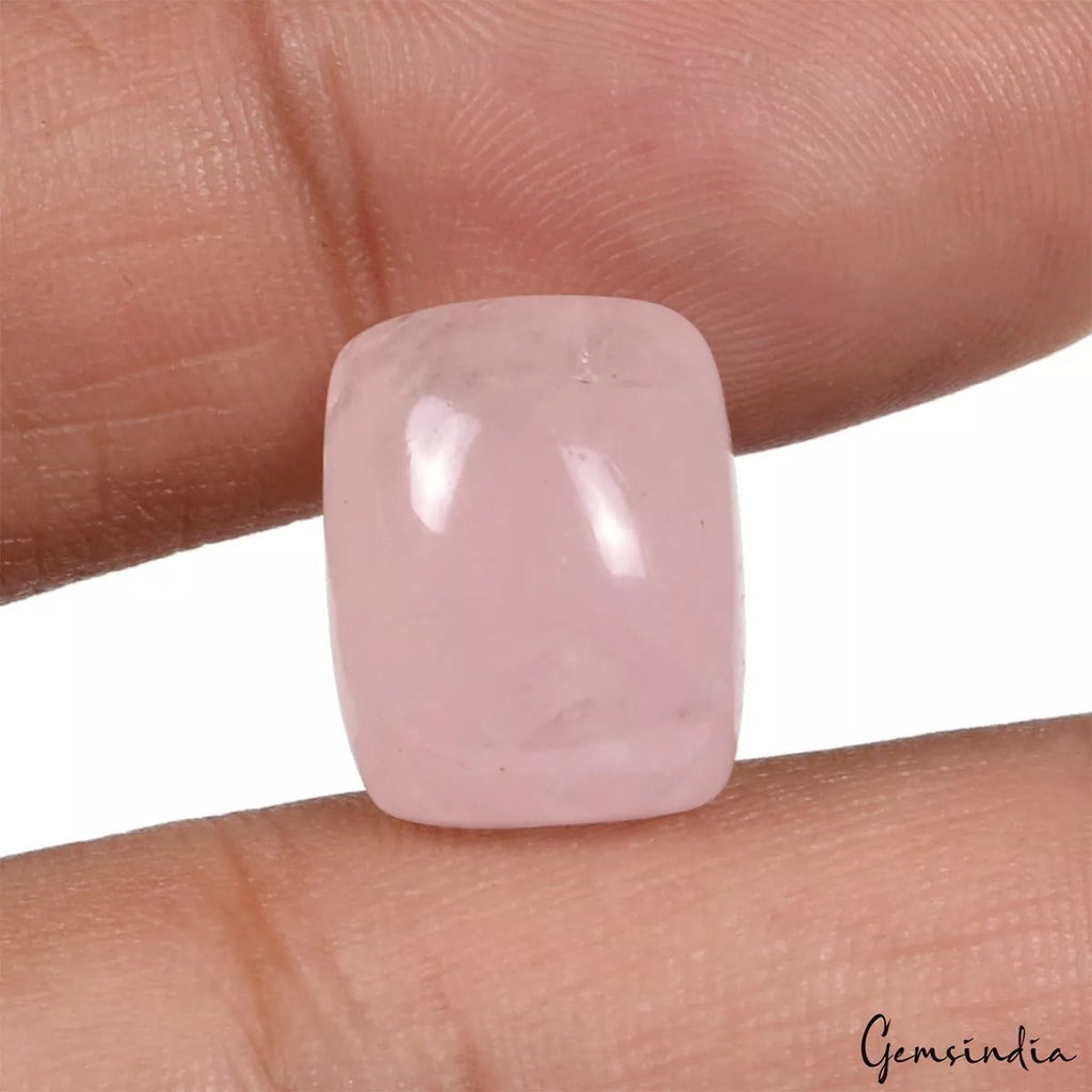 IGL&I Certified 12.96 Ct Morganite Cabochon Cushion Untreated Natural Pink Stone