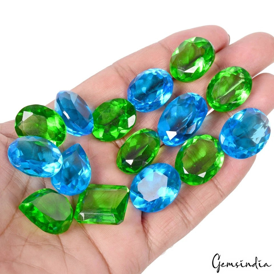 Blue Topaz Loose Gemstone — 20mm to 23mm, 345 Ct