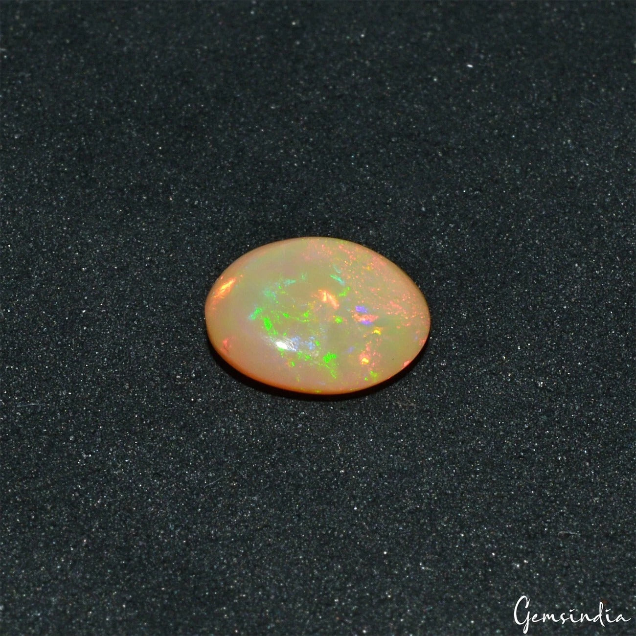Certified 1.50 Cts Natural Untreated Ethiopian Welo Fire Opal Oval Gem For Ring