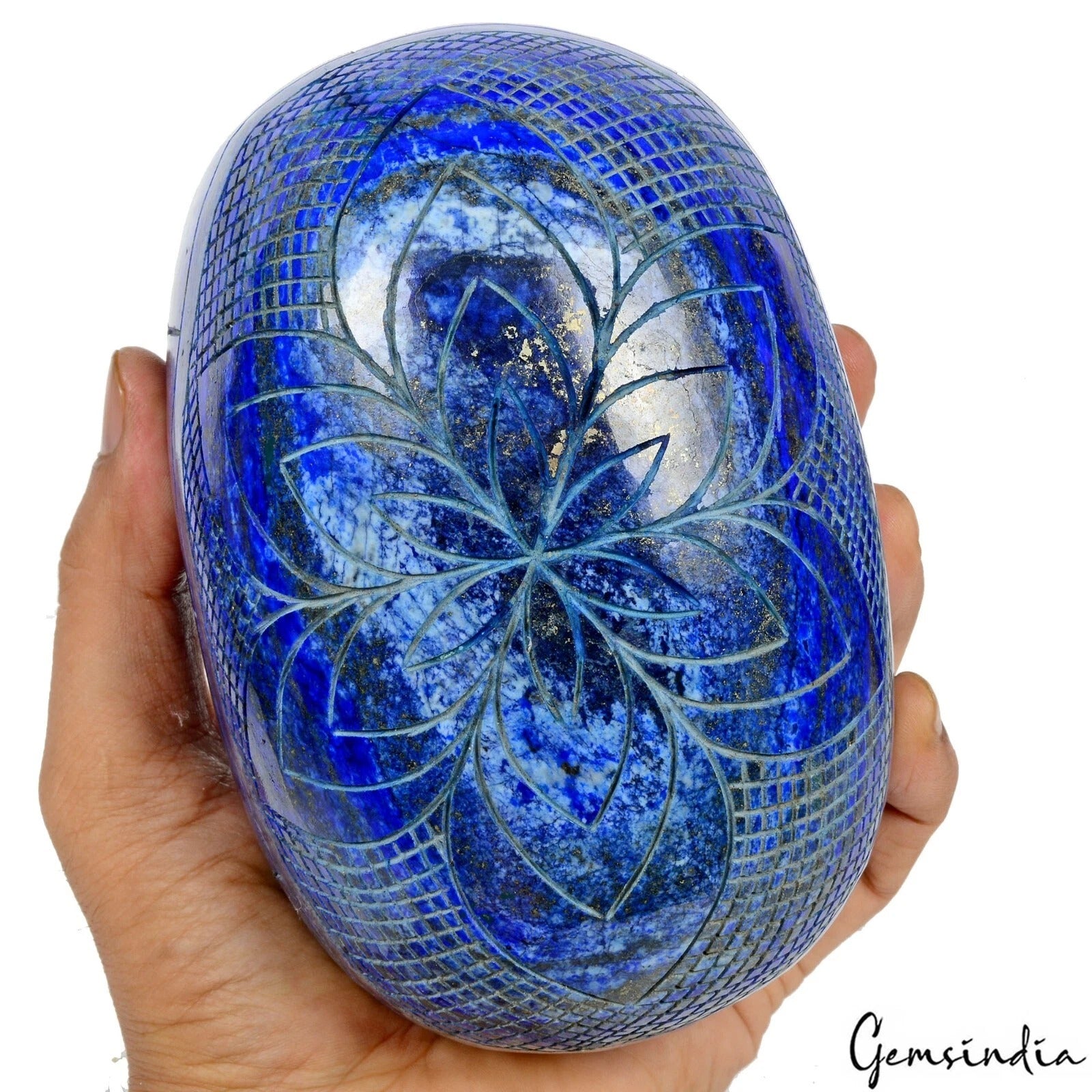 Lapis Lazuli Carving — 149x99x79 mm, 2.5 Kg (12500 Ct), Afghanistan