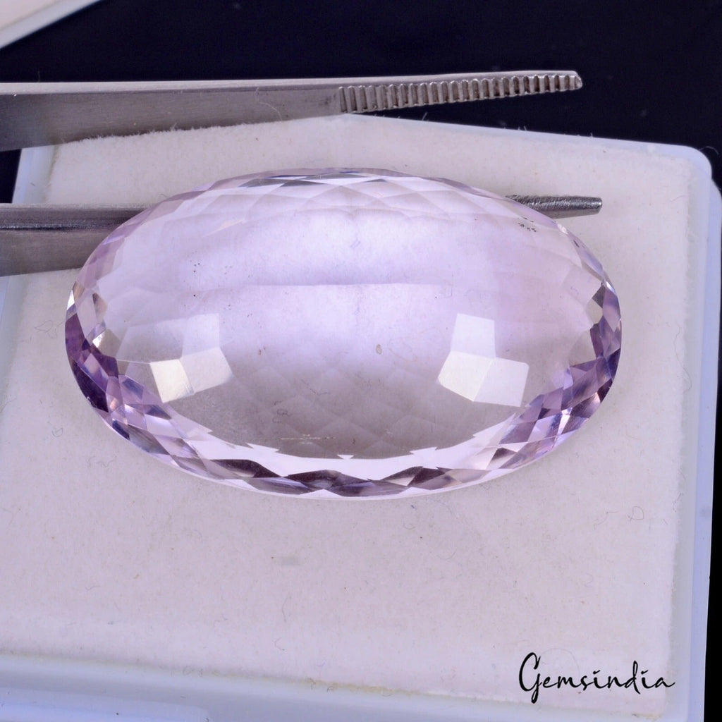Natural Untreated Purple Amethyst Oval Cut Faceted 33.80 Cts Jewelry Kind Gems
