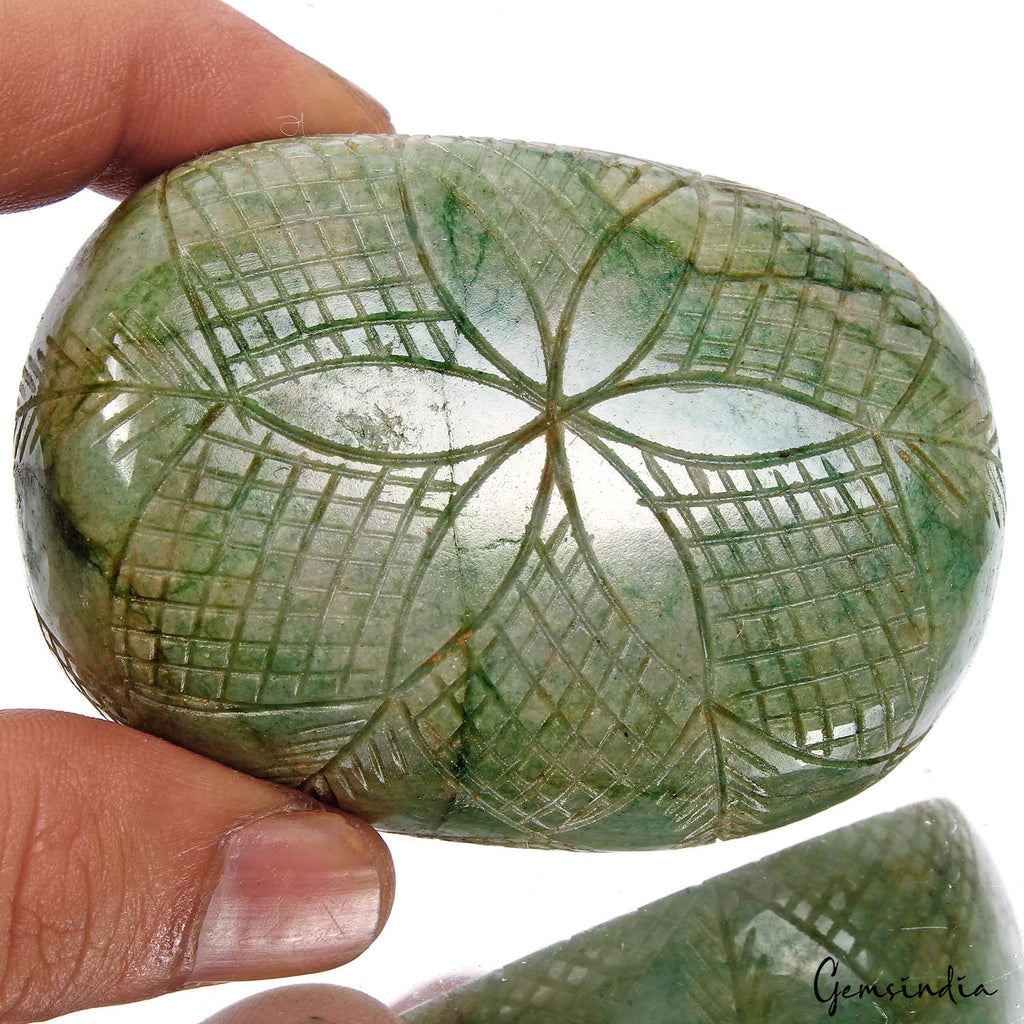 970 Ct Natural Green Emerald Earth Mined Carving Museum Huge Size Loose Gems