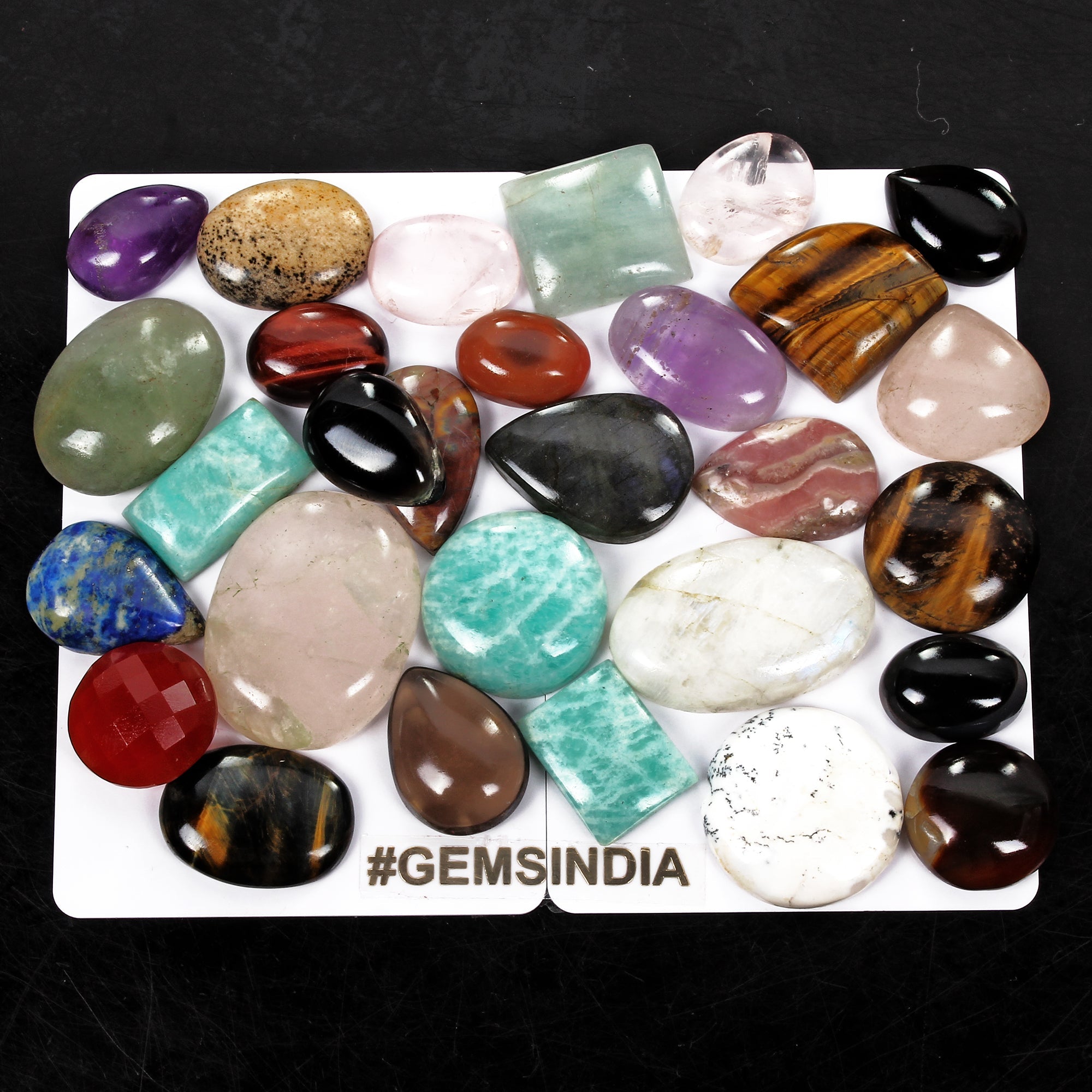 480 Cts/29 Pcs Natural Multi Color Mix Cab Loose 15mm To 31m Gems Wholesale Lot