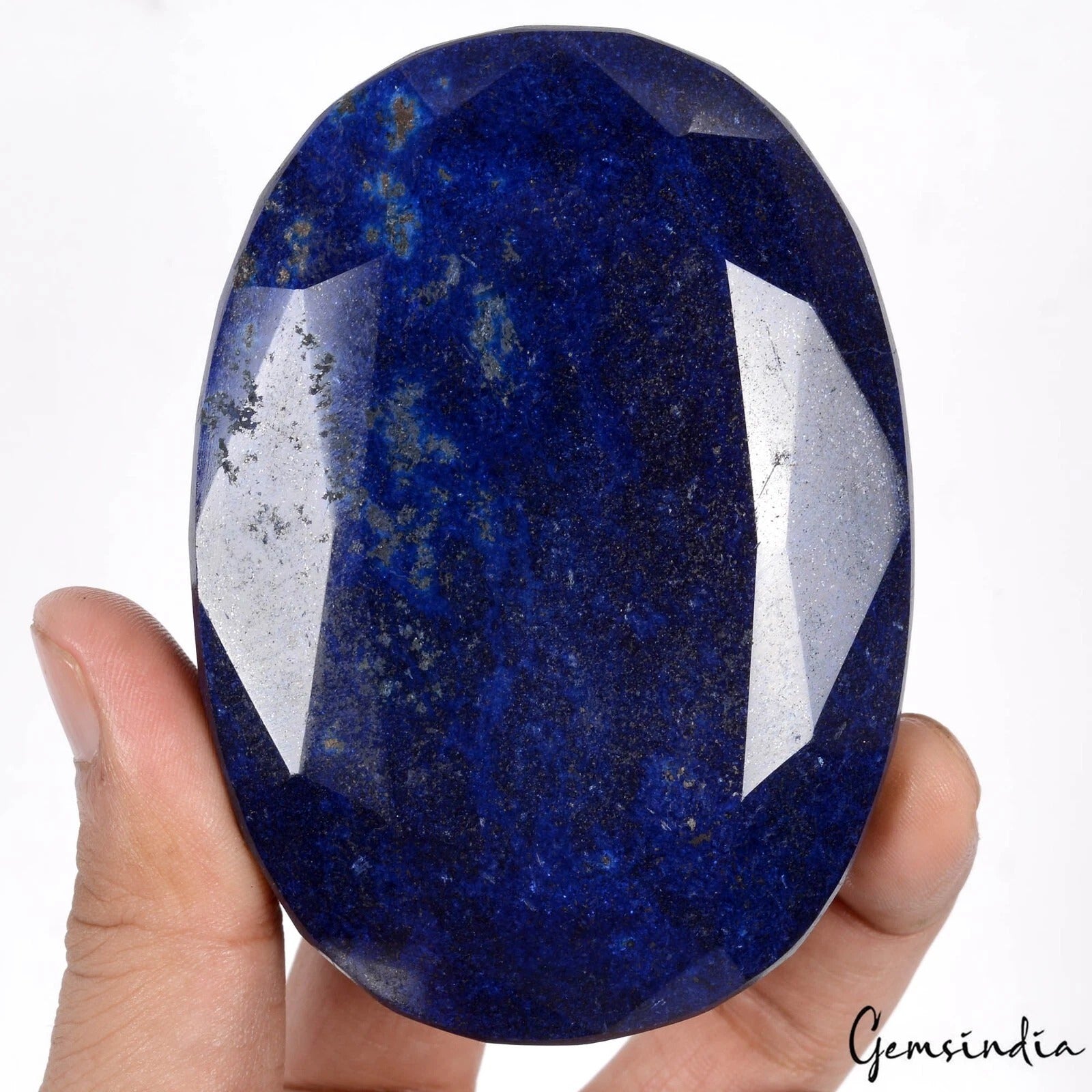 Loose Gemstone 2600 Ct Oval Cut Natural Sapphire Huge Size Faceted Blue AA+