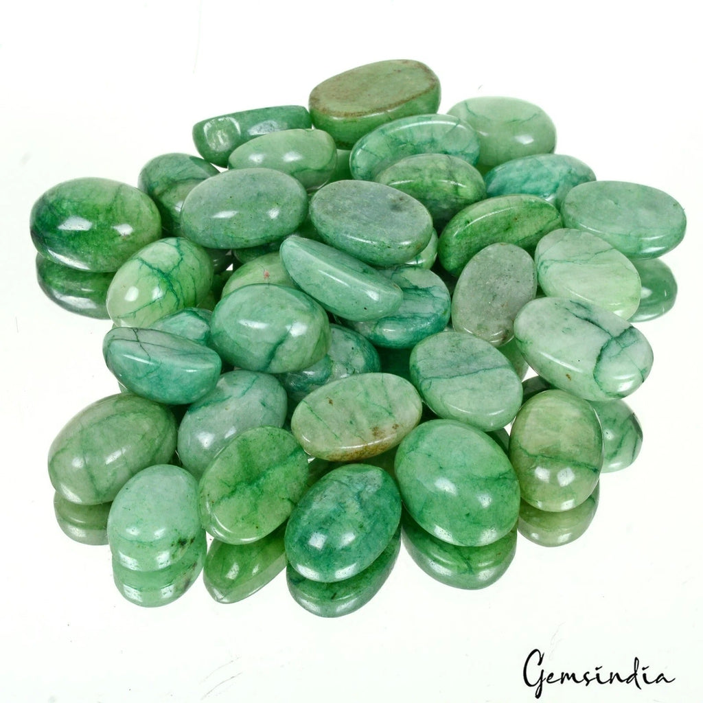 690 Ct Natural Green Emerald Oval Cabochon Loose Wholesale Jewelry Gemstones Lot