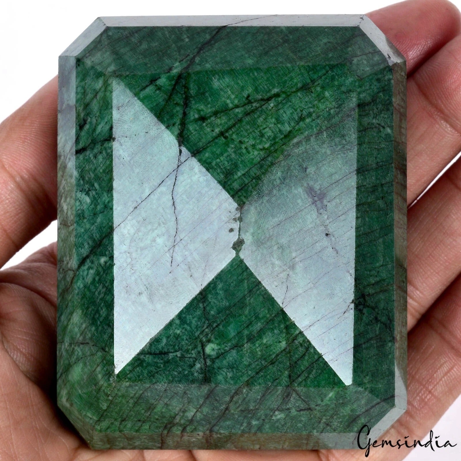 Natural Green Zambian Emerald Octagon Cut Earth Mined 2090 Cts Loose Gemstone