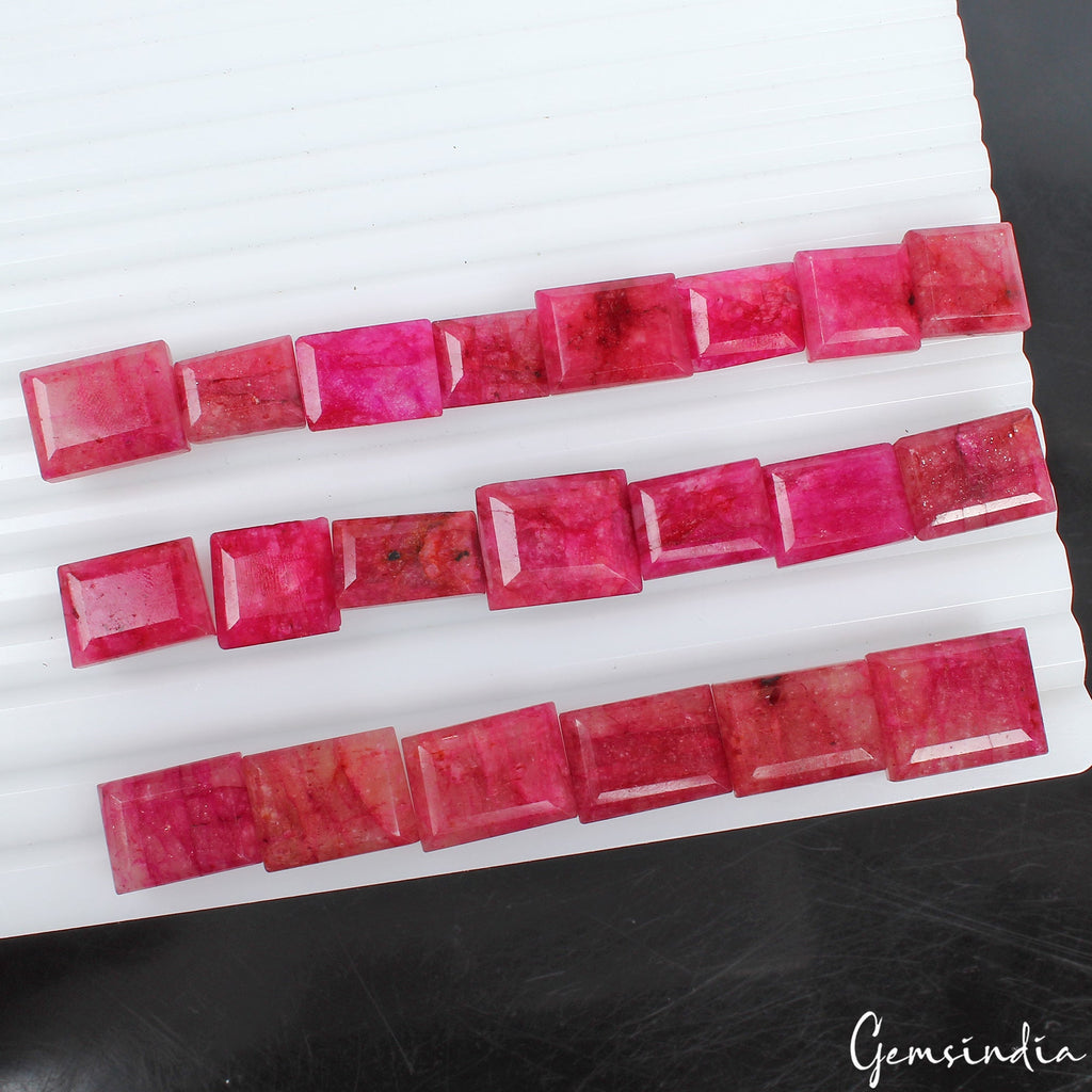 380 Ct Natural Red Beryl Baguette Cut Loose Wholesale Gems Lot 21 Pc For Jewelry
