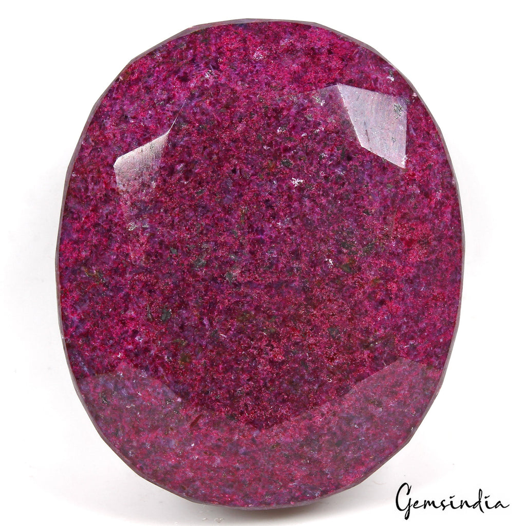 Certified 1970 Ct Natural African Red Ruby Oval Faceted Cut Huge Size Loose Gem