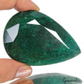 570 Ct Natural Finest Green Zambian Emerald Pear Faceted Earth Mined Loose Gems