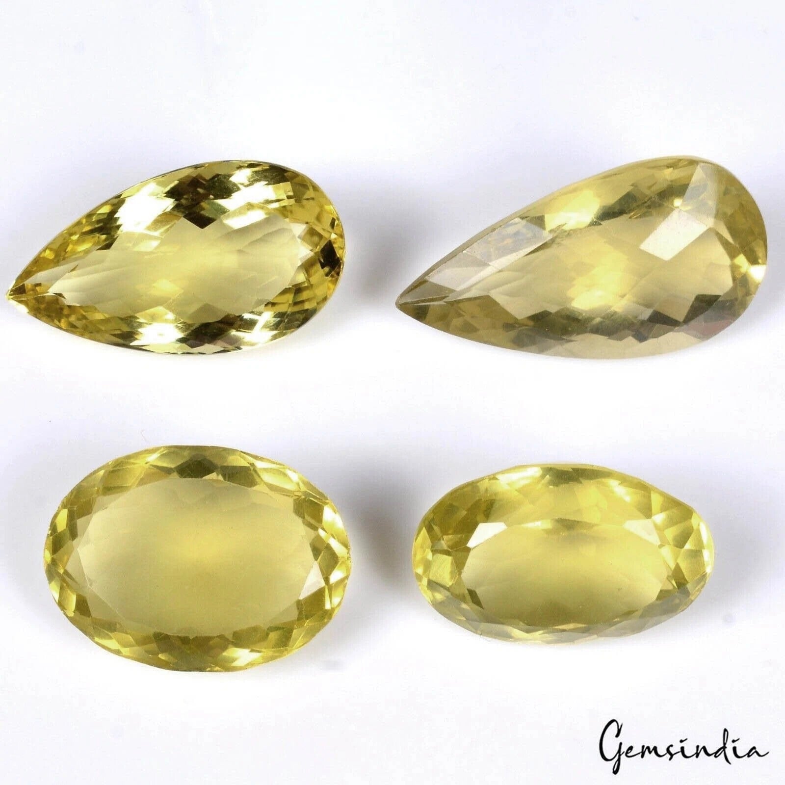 💎 157.00 Ct 26-35mm VVS Cut Mix Natural Lemon Quartz Citrine- Brazil Gemstone