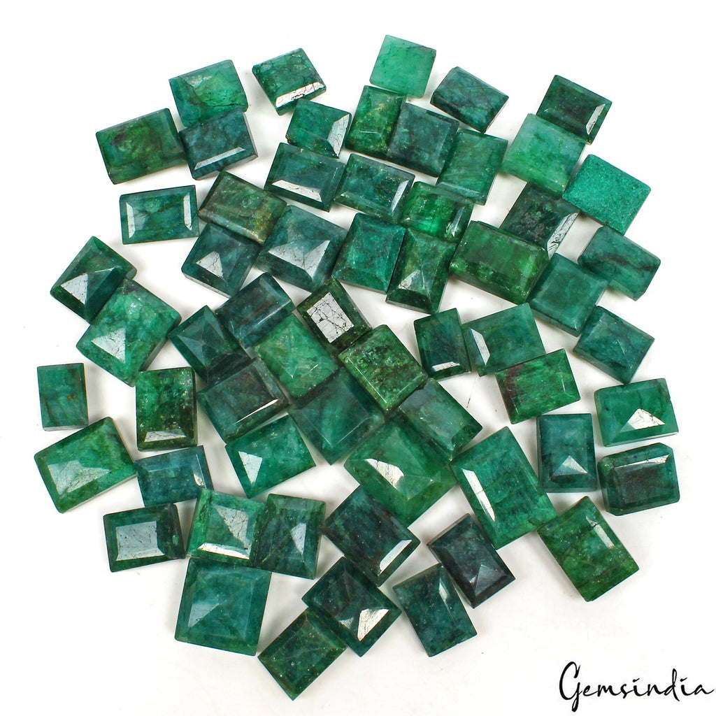 1000 Cts/60 Pcs Natural Brazilian Dark Green Emerald Baguette Cut Loose Gem Lot