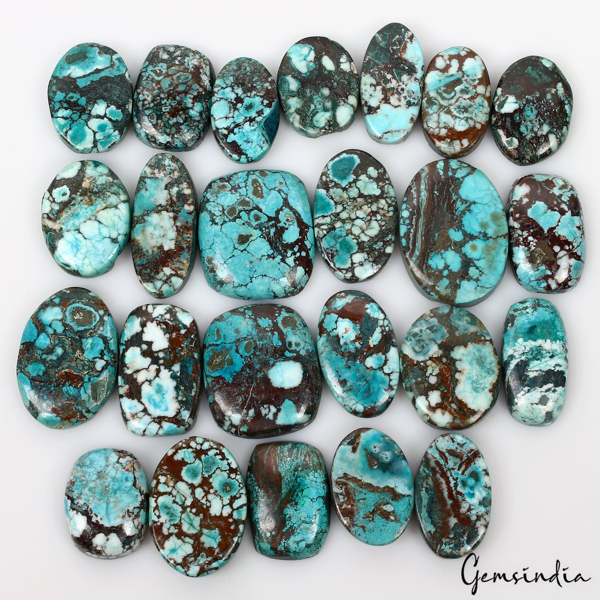 740 Ct Natural Artistic Designer Blue Turquoise Mix Cab loose Wholesale Gems Lot