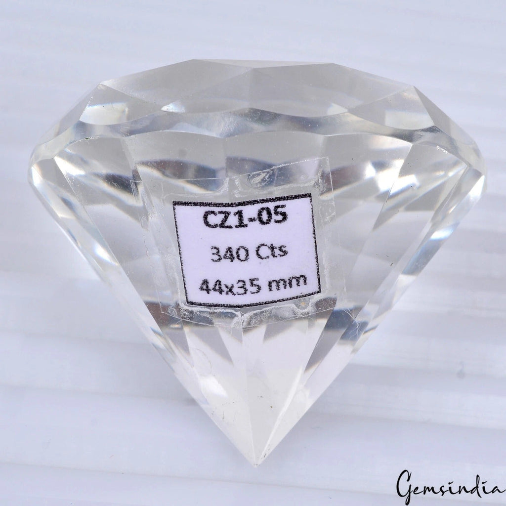 340 Ct Natural Untreated White Quartz Crystal Mineral Loose Diamond Cut Huge Gem