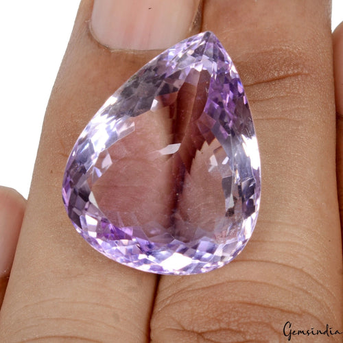 Amethyst Loose Gemstone, Untreated, Purple — 25x20x12mm, 37.90 Ct