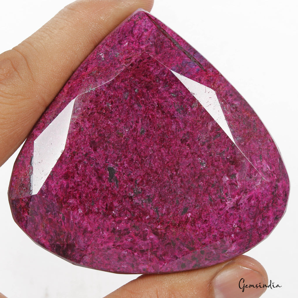 1840 Cts Natural African Red Ruby Pear Faceted Cut Earth Mined Loose Huge Gem