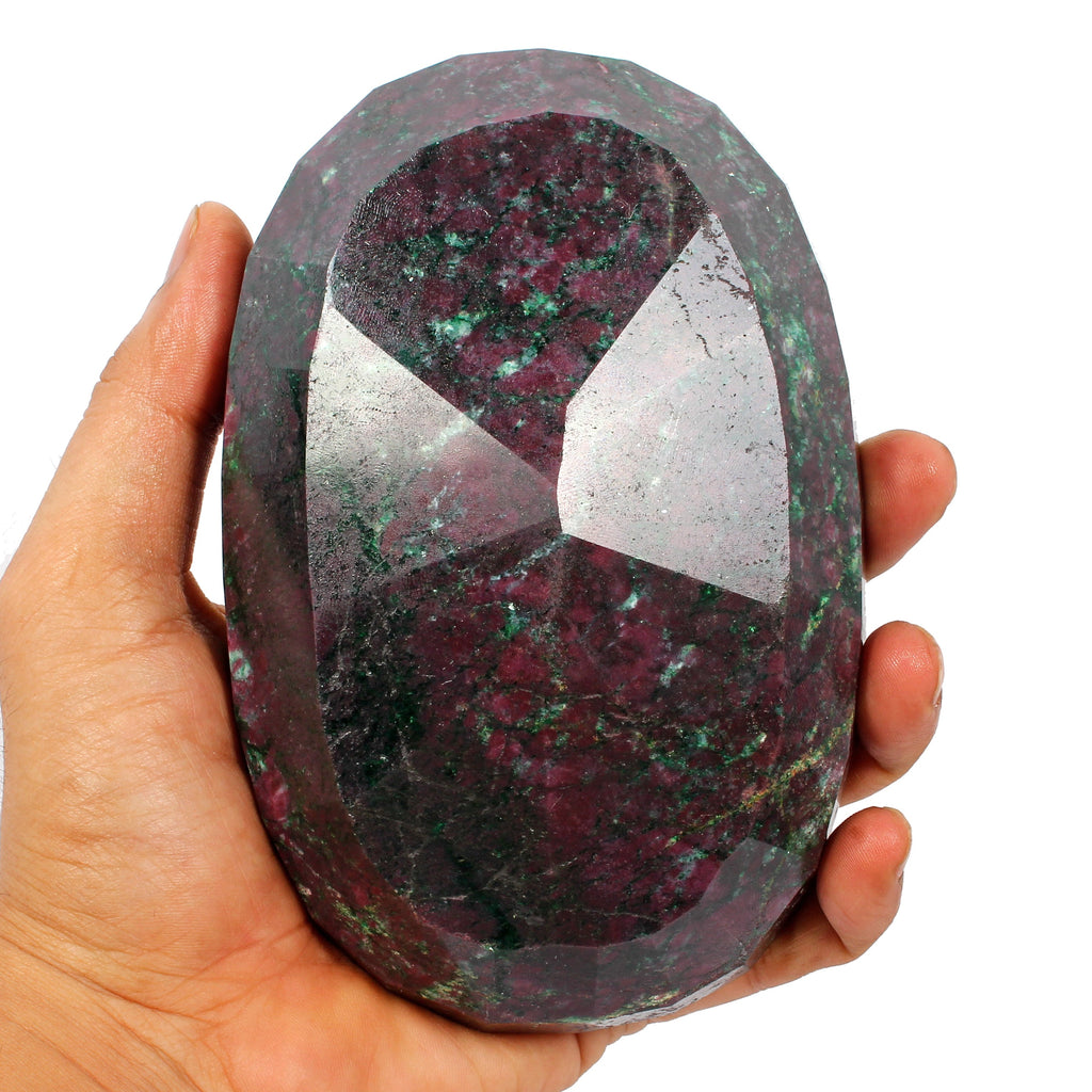 Natural Ruby Zoisite 1.6 Kilo Earth Mined Oval Cut Museum Grade Rare Gemstone