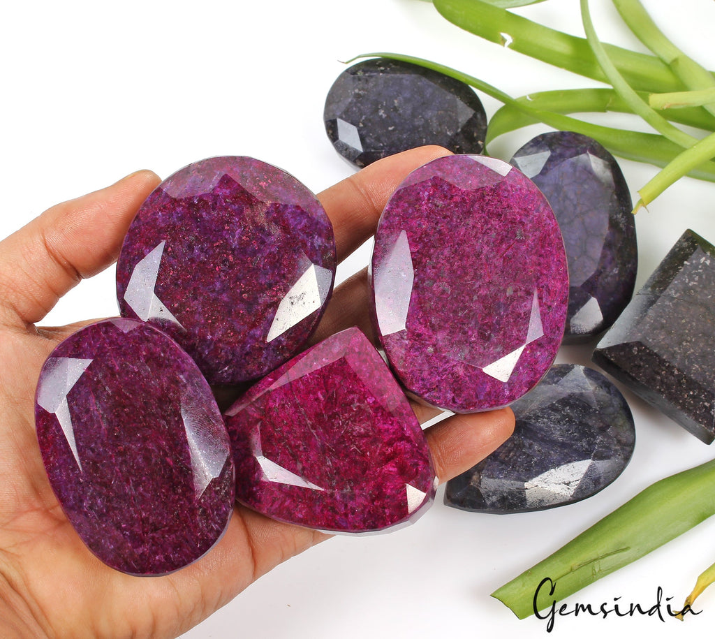 7600Ct Natural Ruby & Sapphire Mix Cut Loose Earth Mined Gemstones Wholesale Lot