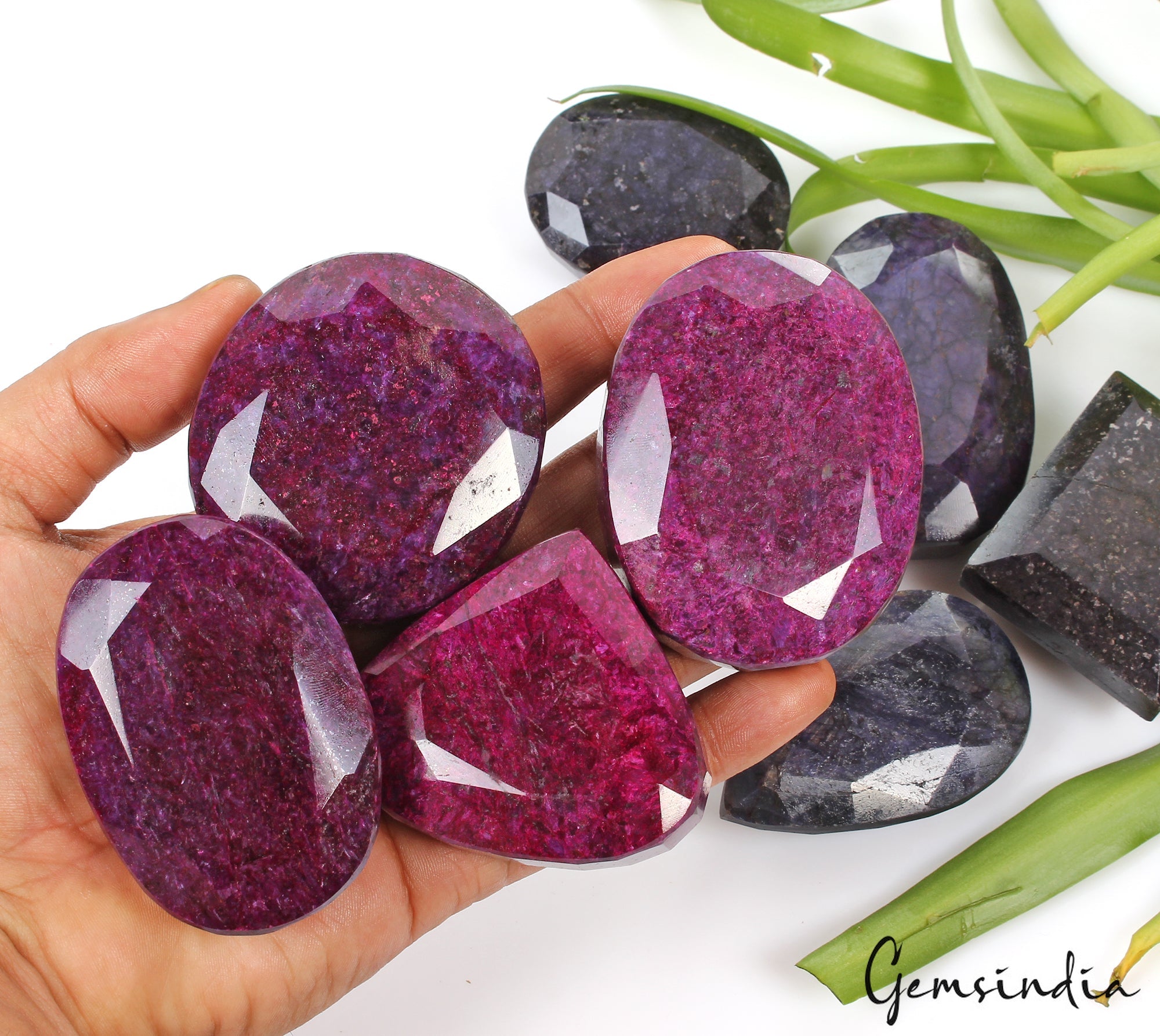 7600Ct Natural Ruby & Sapphire Mix Cut Loose Earth Mined Gemstones Wholesale Lot