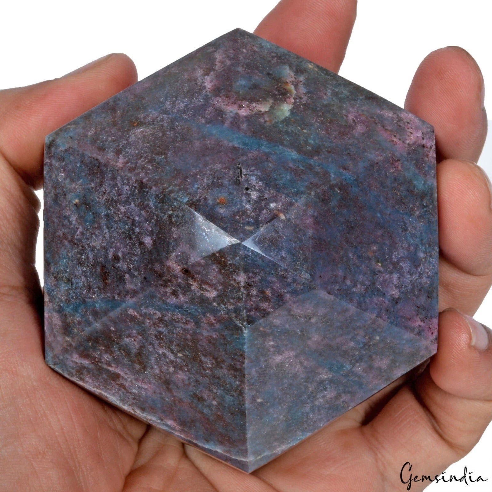 Ruby Kyanite Loose Gemstone, Untreated, Bi Color — 3.4x3x2.2 Inch, 3450 Ct (0.69 Kg), Madagascar