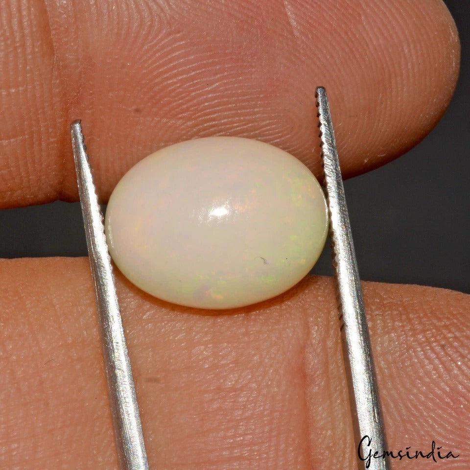 4.20 Cts Australian Opal Doublet 13x10mm Top Quality Flashy Oval Loose Gemstone