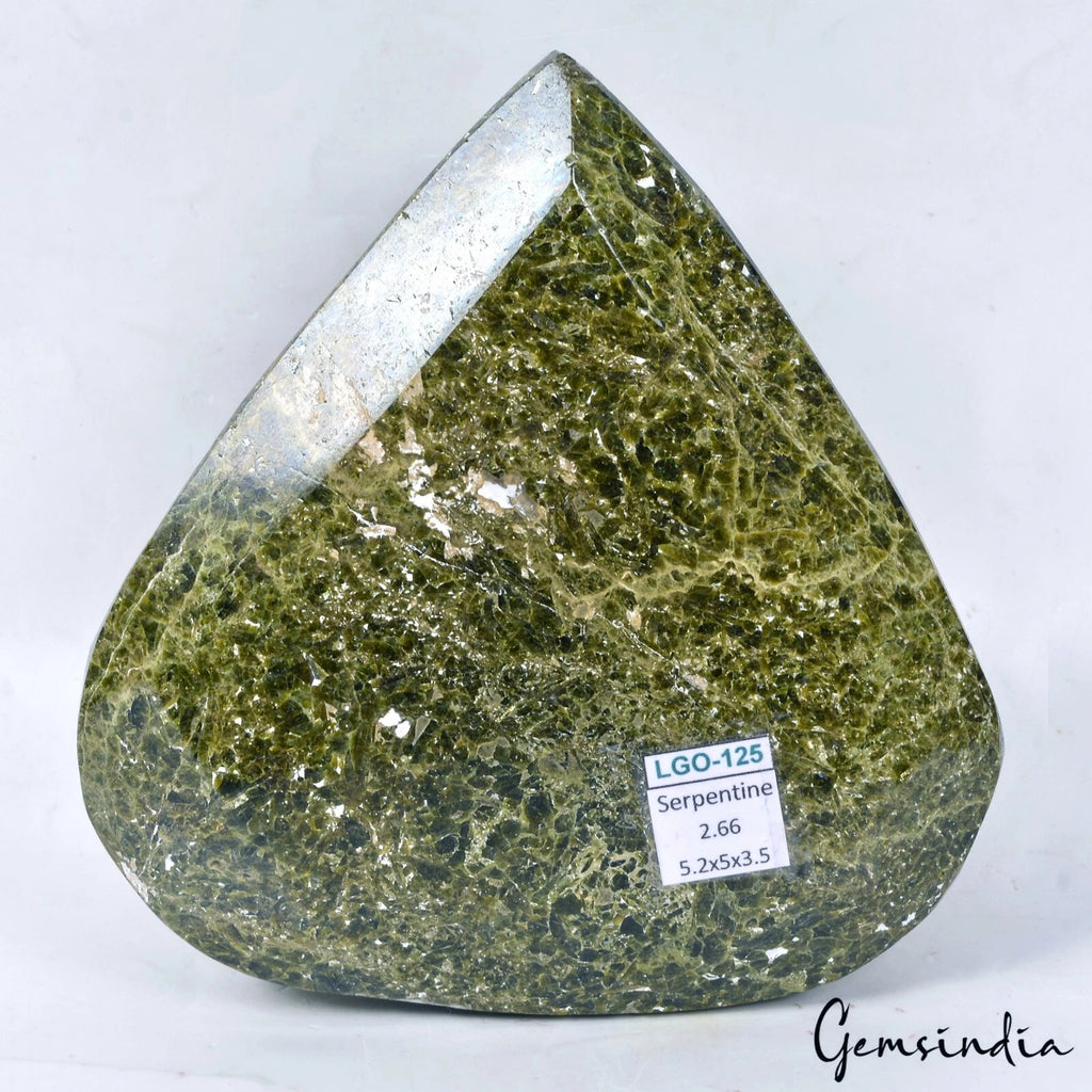 Serpentine Loose Gemstone, Pear Cut, Untreated — 5.2x5x3.5 inches, 13300 Ct (2.66 Kg), Madagascar