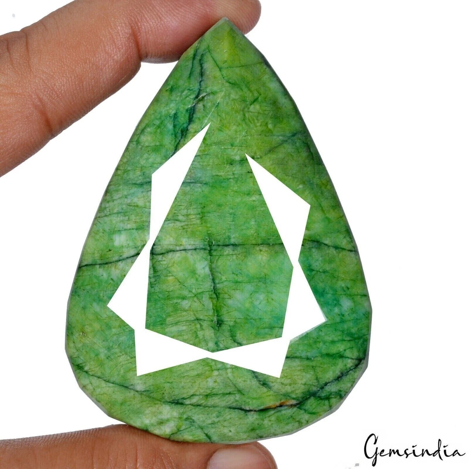 1000 Ct Natural Green Brazilian Emerald Pear Faceted Earth Mined Huge Size Gems