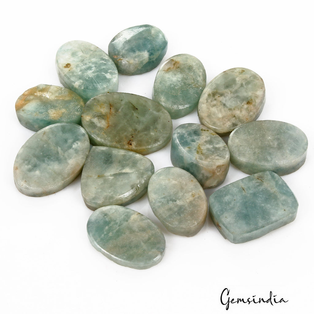 730 Cts/13 Pcs Natural Untreated Beryl Aquamarine Druzy Rough Mix Cut Gems Lot