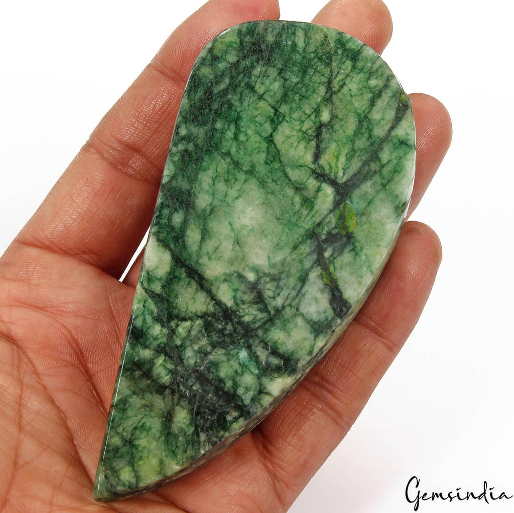1200 Cts Natural Green Brazilian Emerald Pear Carving Earth Mined Loose Huge Gem
