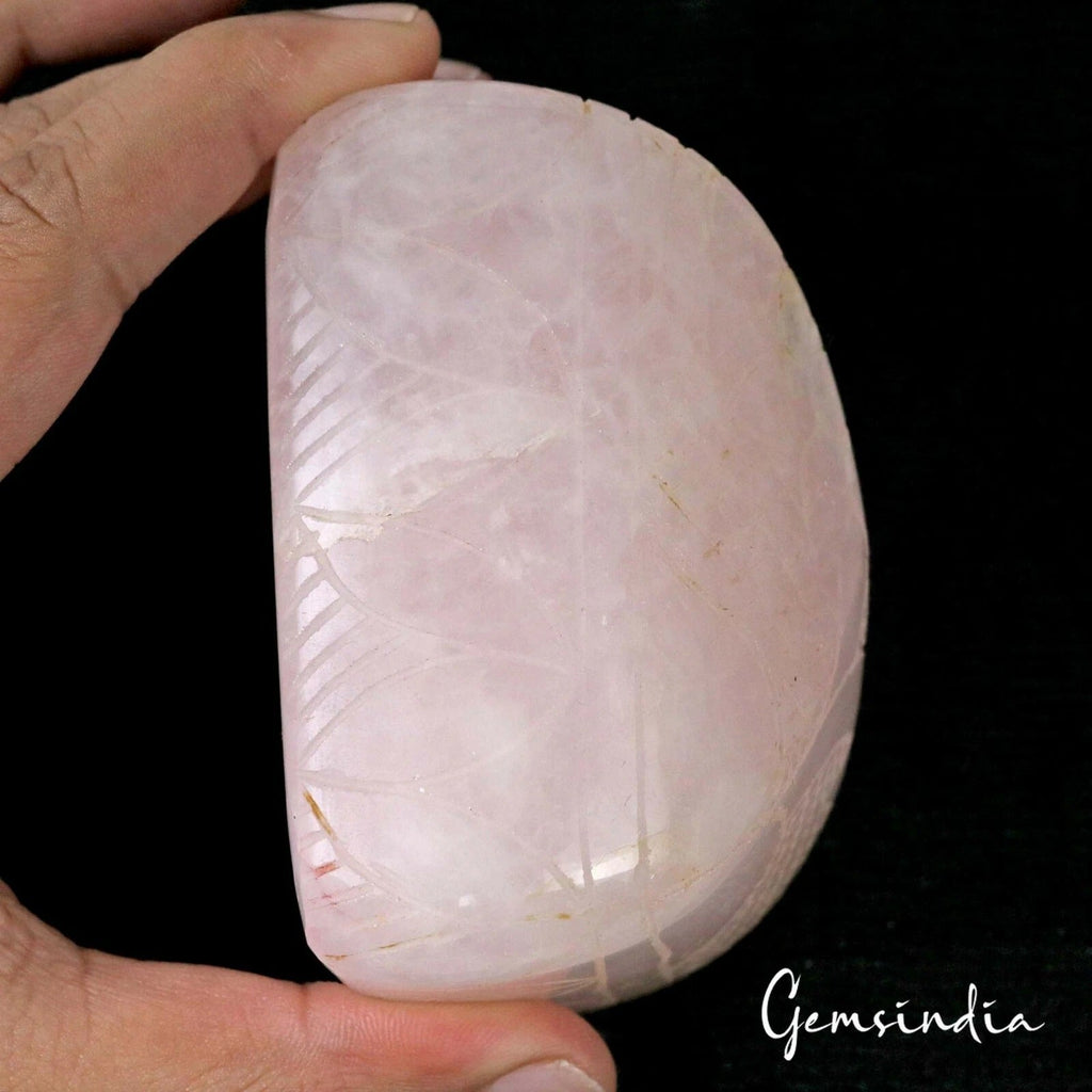 2800 Ct Natural Untreated Pink Rose Quartz Octagon Cut Hand Carved Huge Size Gem