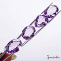 Amethyst Lot, Loose Gemstone, Untreated, Purple — 4 Pieces, 19mm to 21mm, 86.70 Ct, India