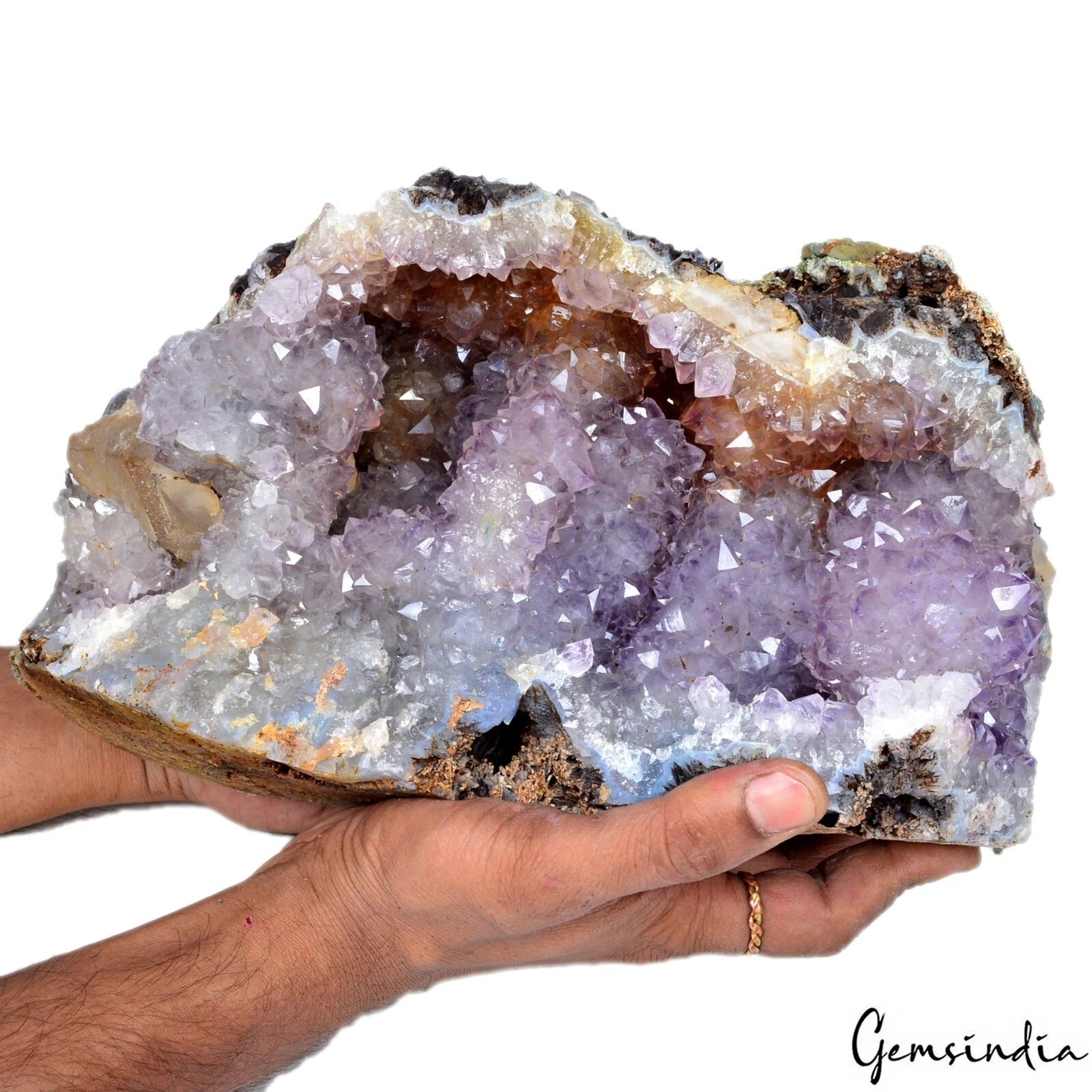 Amethyst Geode, Untreated, Purple — 11x8.5x6 Inches, 9.71 Kg (48550 Ct), India