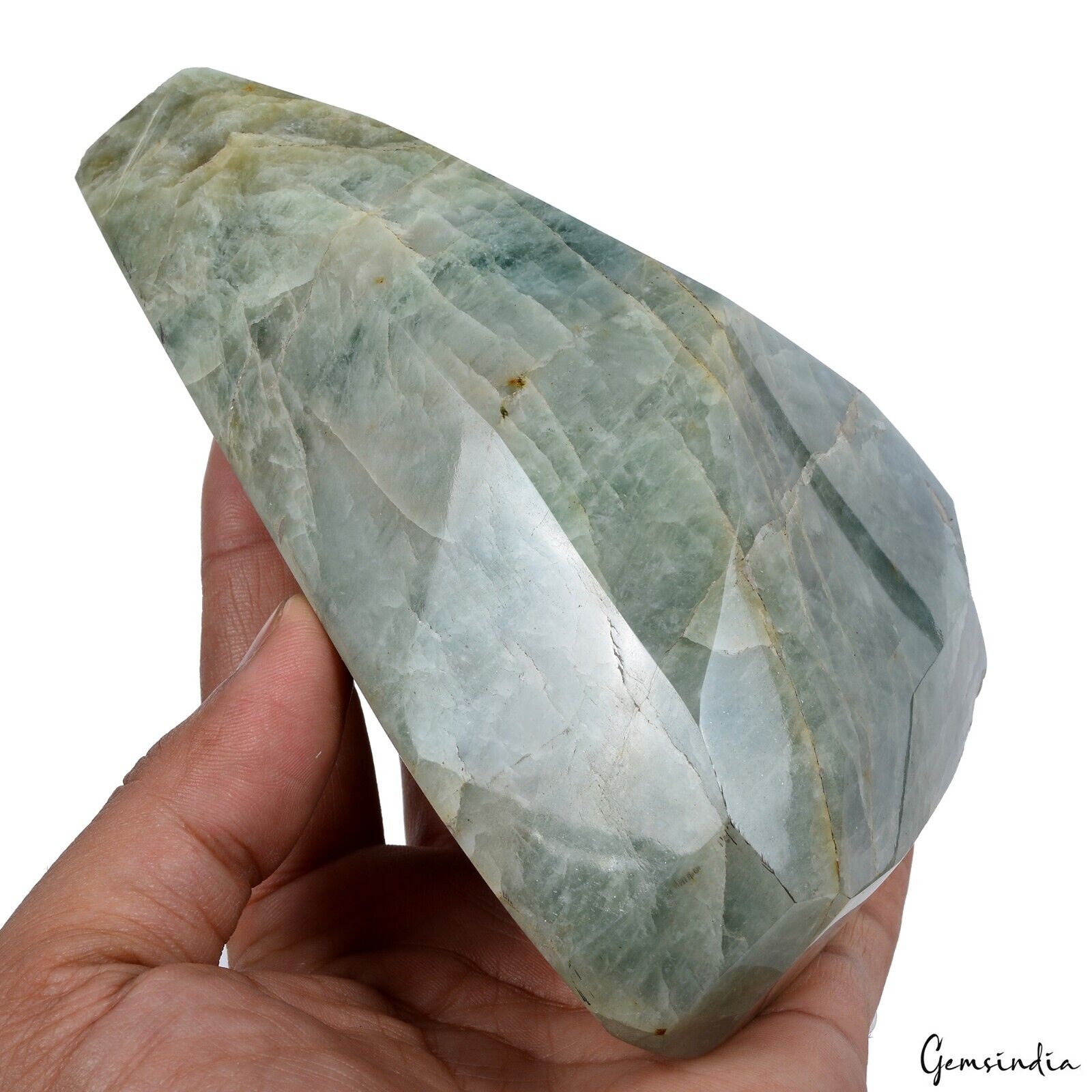 Aquamarine Loose Gemstone, Untreated — 4.6x3x2.3 Inch, 5470 Ct (1.094 Kg), Brazil