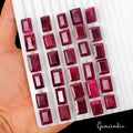 400 Ct/30 Pc Natural Red Ruby Baguette Cut 14-17mm Loose Ring Size Gemstones Lot