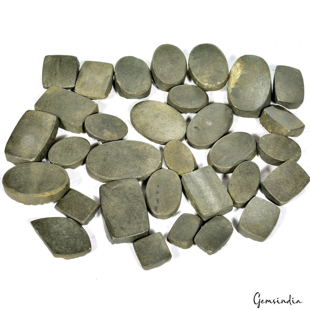 Pyrite Lot, Rough, Untreated, Gold — 31 Pieces, 15mm to 41mm, 2600 Ct