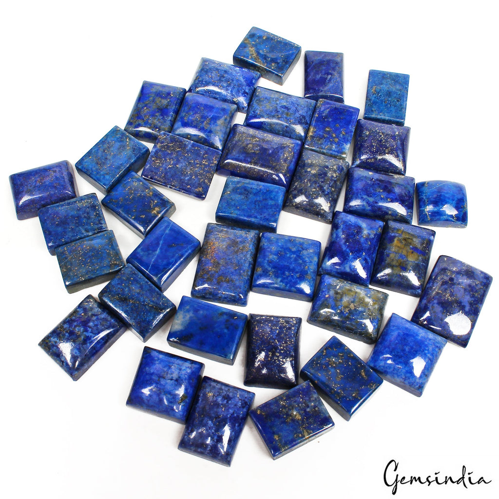 600 Cts Natural Blue Lapis Lazuli Loose Cabochon 13mm-21mm Gemstones for Jewelry