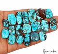 320 Cts/19Pcs Natural Blue USA Turquoise Cushion Cab Loose Wholesale Gems Lot