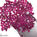 Ruby Lot, Cabochon, Color Enhanced, Red — 176 Pieces, 5mm to 6mm, 100 Ct, Madagascar