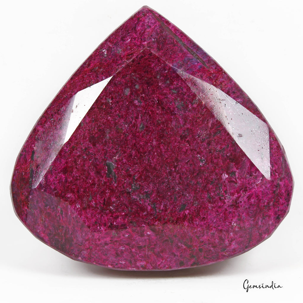 1840 Cts Natural African Red Ruby Pear Faceted Cut Earth Mined Loose Huge Gem
