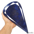 MUSEUM SIZE 3.7 Kg Natural Blue Sapphire Pear Cut Loose Earth Mined Gemstone