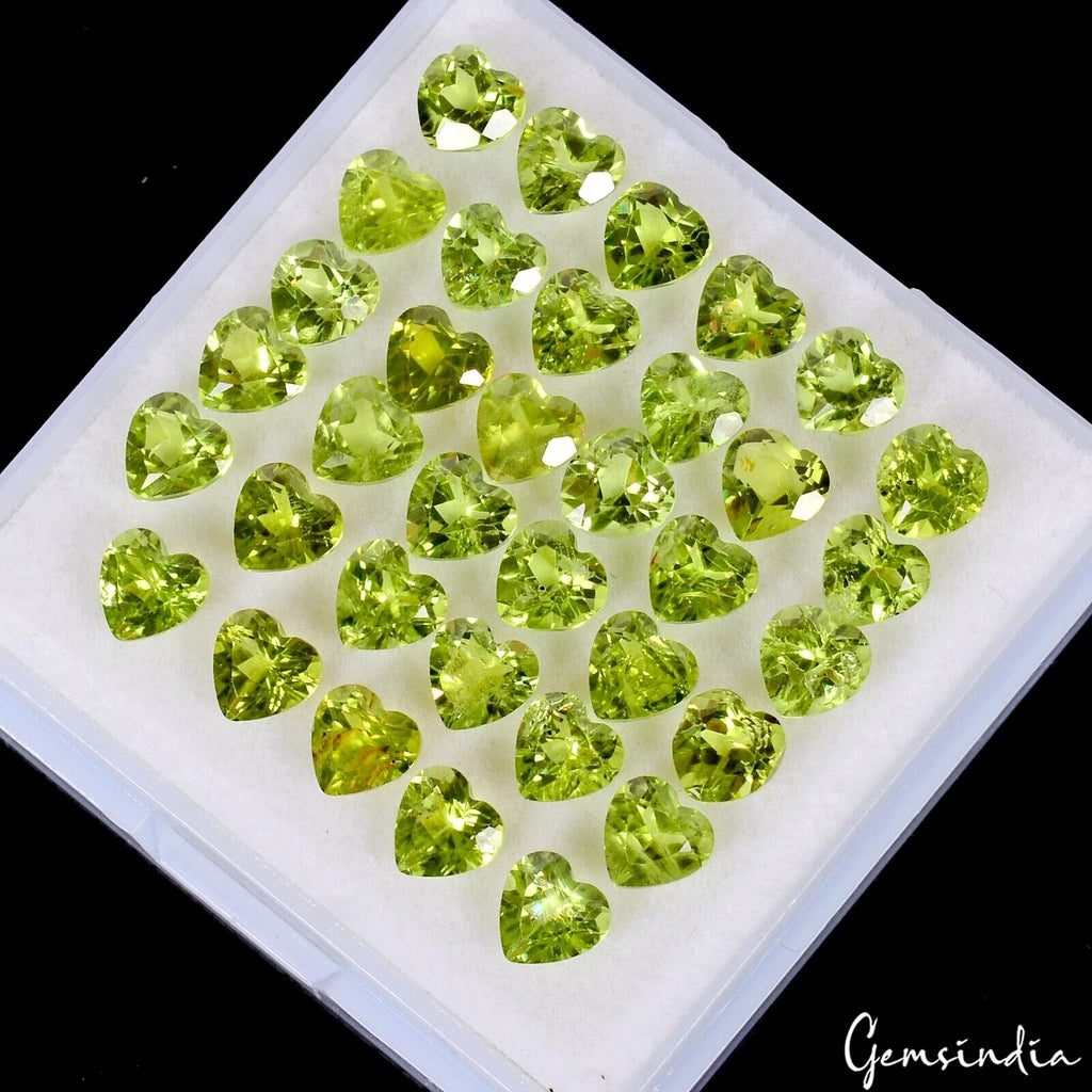 Peridot Lot, Loose Gemstone, Green — 35 Pieces, 5mm, 18.20 Ct