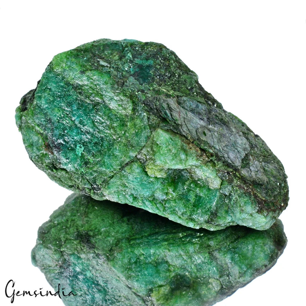 3400 Ct. Natural Brazilian Green Emerald Uncut Freeform Rough Gemstone Specimen