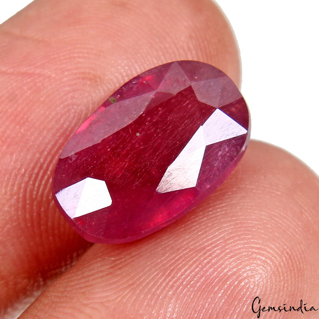 Natural Red Ruby Blood 8.50 Ct. Oval Cut Certified Flawless Mozambique Gem~ Excl