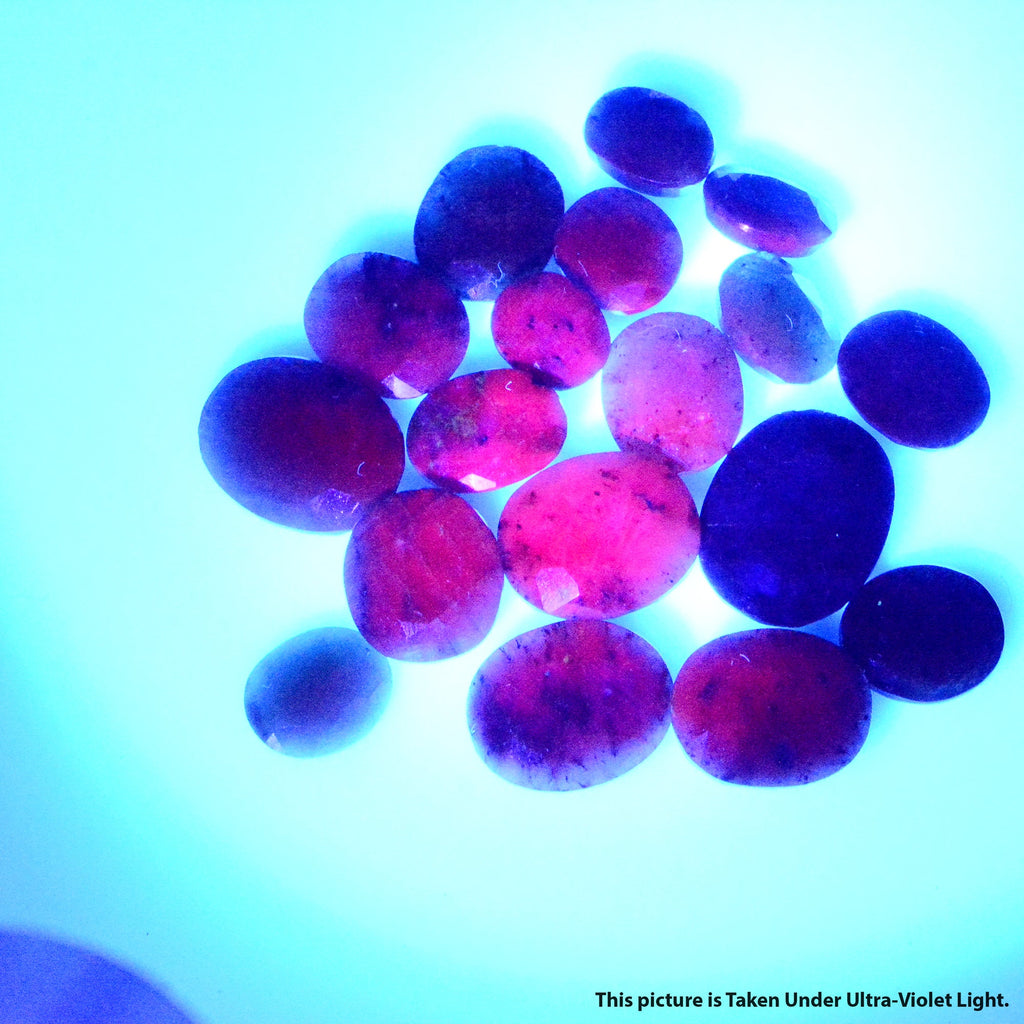 Natural Untreated Red Ruby Certified Lot 179 Ct Oval Cut Loose Gems For Jewelry