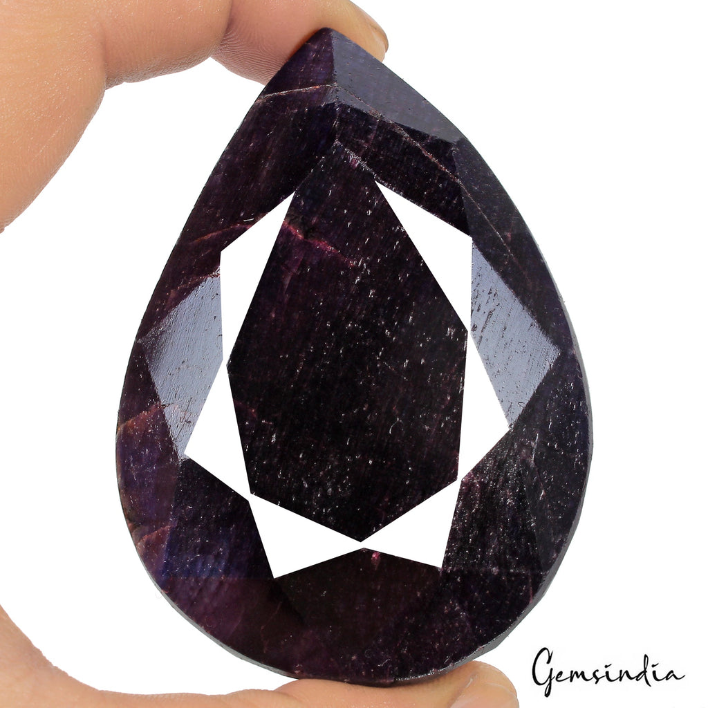 Museum Size 1580 Ct Natural Blue Pear Cut Sapphire Faceted Earth Mined Loose Gem