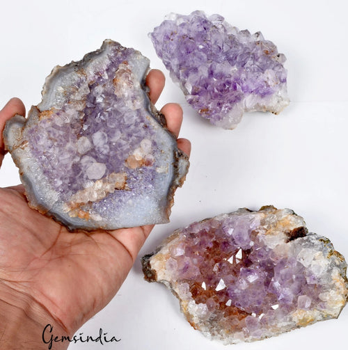 Amethyst Crystal Cluster, Untreated, Purple — 103mm to 122mm, 1.4 Kg (7020 Ct)