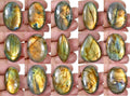 723 Ct Natural Peach Labradorite Mix Cabochon Loose Gemstone Wholesale Lot 15 Pc